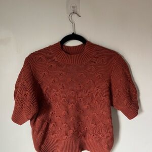 Rust Knit Sweater for Women